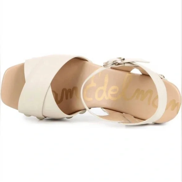 Sam Edelman Josefine Leather Clog Sandal Ivory size 8 - Picture 3 of 10